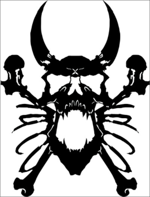 [262858] Eddie Davis "Baphomet Stencil" approx. 23 cm x 29 cm