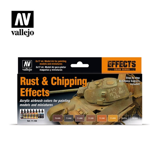 [571186] Effects Color Series Rust and Chipping 8 x 17 ml (100417)