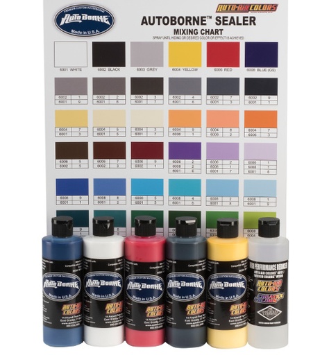 [436100] AutoBorne 6100-08 Sealer Primary Set 6 x 240 ml