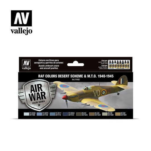 [571163] Air War RAF ColorsDesert Scheme & MTO 1940-1945 8 x 17 ml