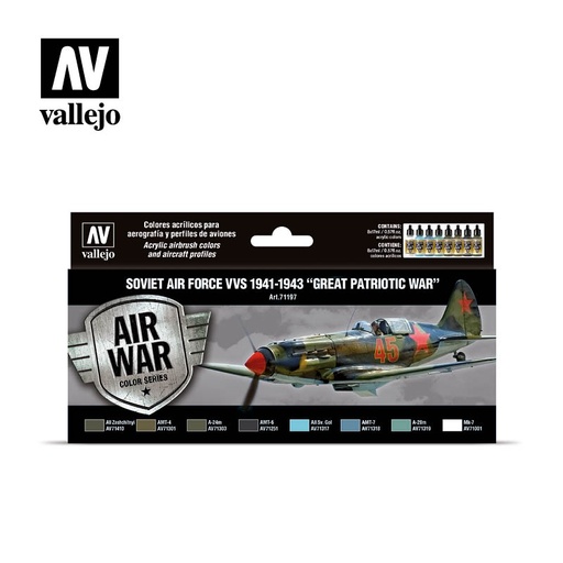 [571197] 71197 Air War Soviet Air Force VVS 1941 to 1943 Great Patriotic War 8 x 17 ml