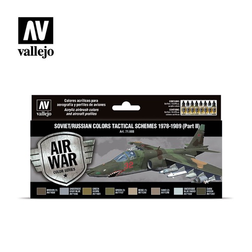 [571608] 71608 Air War Soviet/Russian Colors Tactical Schemes 1978-1989 Part II 8 x 17 ml