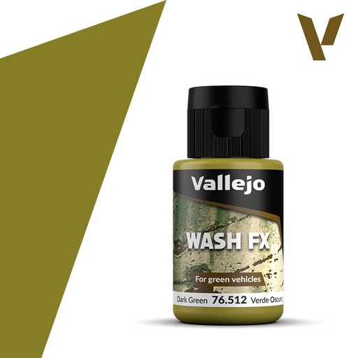 [576512] Vallejo Model Wash Dark Green 35 ml