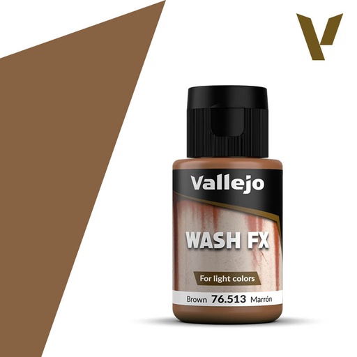 [576513] Vallejo Model Wash Brown 35 ml