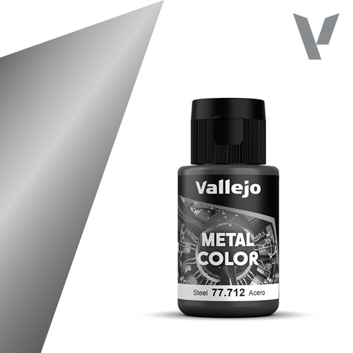 [577712] Vallejo Metal Colors 712 Steel 32 ml