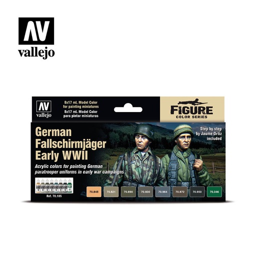 [570185] *Figure Color Series German Fallschirmjäger Early WWII 8 x 17 ml