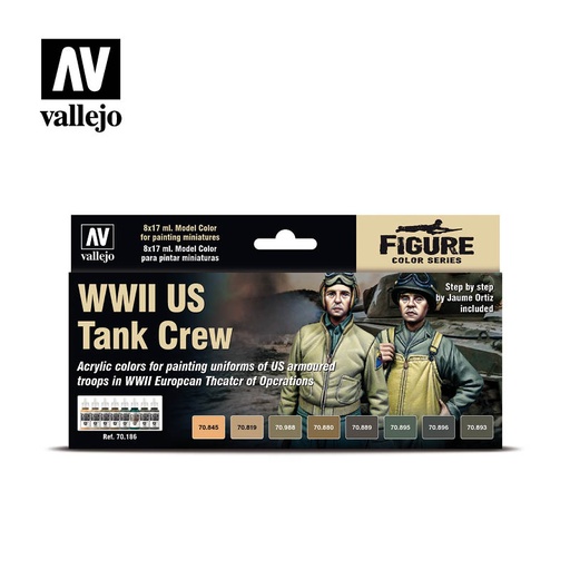 [570186] *Figure Color Series WWII US Tank Crew 8 x 17 ml