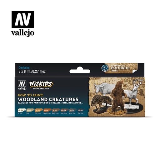 [580254] WizKids Premium Paints Woodland Creatures 8 x 8 ml