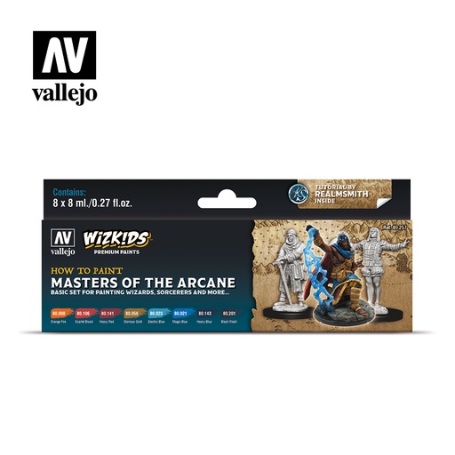 [580257] WizKids Premium Paints Masters of the Arcane 8 x 8 ml