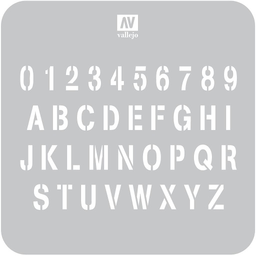 [5ST-LET002] ST-LET002 Lettering & Signs Stamp Font 125 mm x 125 mm (1/4 PU)