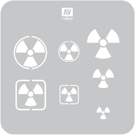 [5ST-SF005] ST-SF005 Sci-Fi & Fantasy Radioactivity Signs 125 mm x 125 mm (1/4 VE) (ST-SF005)